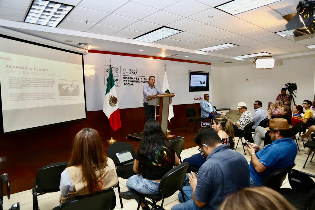 Trabaja Gobierno de Sonora para garantizar un regreso a clases con orden y normalidad