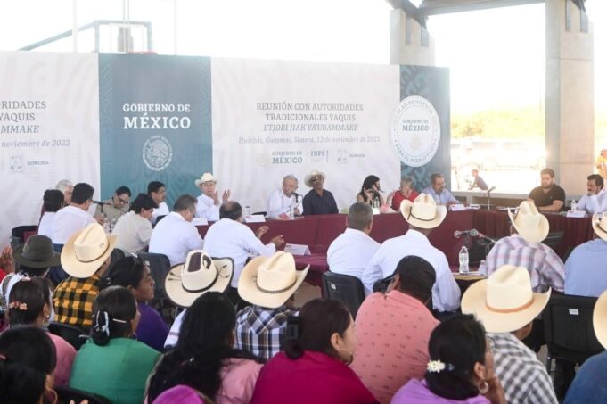 Trabajamos a paso firme junto al presidente López Obrador por derechos de los pueblos Yaquis: Alfonso Durazo