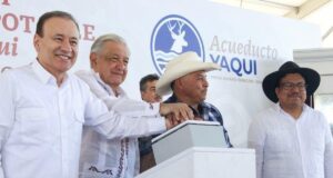 Cumplen Presidente López Obrador y Gobernador Durazo demanda histórica de llevar agua potable por primera vez a 50 comunidades Yaquis