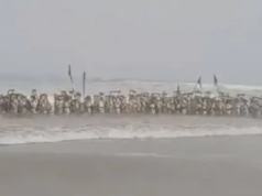 Hallan el cuerpo de un tercer militar arrastrado por el mar en Ensenada