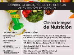 El estado de Sonora cuenta con cinco Clínicas Integrales de Nutrición