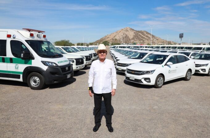 Gobernador Durazo fortalece atención médica en todo el estado con entrega de 231 vehículos y ambulancias de IMSS-Bienestar
