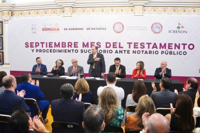 Gobernador Durazo arranca Mes del Testamento con beneficios y descuentos para personal de seguridad, salud y familias