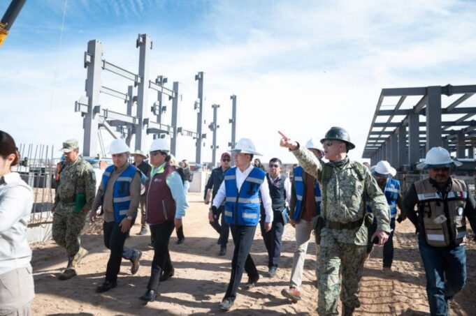 Reporta Gobernador Durazo 35% de avance en construcción del Hospital del IMSS en San Luis Río Colorado