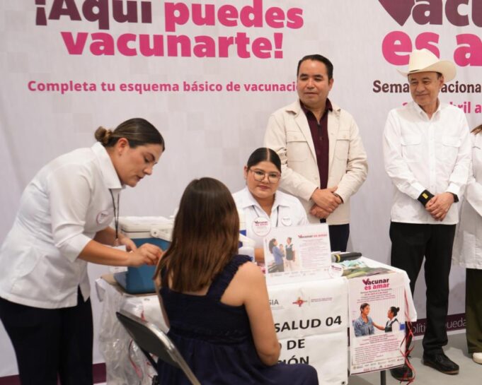 Arranca el Gobierno de Sonora la Semana Nacional de Vacunación “Vacunar es Amar”