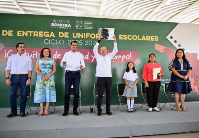 uniformes escolares Arranca Gobernador Durazo distribución de uniformes escolares gratuitos Sonora