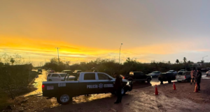 Policía Estatal brinda apoyo a la ciudadanía durante las lluvias en municipios de Sonora