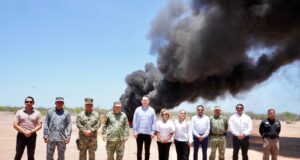 FGR lleva a cabo evento de incineración de más de una tonelada de narcóticos en Sonora