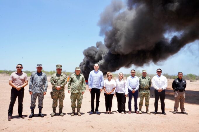 FGR lleva a cabo evento de incineración de más de una tonelada de narcóticos en Sonora FGR lleva a cabo evento de incineración de más de una tonelada de narcóticos en Sonora