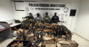Asegura Mesa Estatal de Seguridad arsenal de alto poder en SLRC