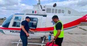 Helicóptero de la Policía Estatal salva una vida en la comunidad guarijía de Aquinavo