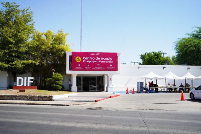 Centro de Acopio Gobierno de Sonora instala Centro de Acopio para apoyar a familias afectadas por el sismo en Venezuela