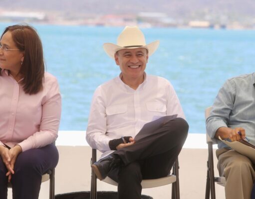 Gobernador Durazo acelera modernización del malecón de Guaymas; obra alcanza 35% de avance