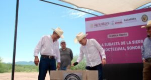 Con apoyo de presidenta Sheinbaum, Gobernador Durazo inicia construcción de Subasta ganadera de la sierra en Moctezuma