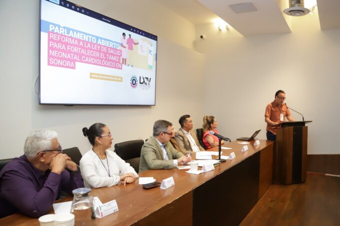 Dialogan en el Congreso de Sonora sobre iniciativa en materia de tamiz neonatal cardiológico